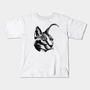 Caracal portrait Kids T-Shirt